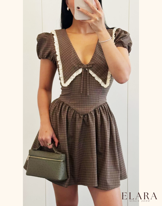 ~ Elara™ Timeless Plaid Dress ~