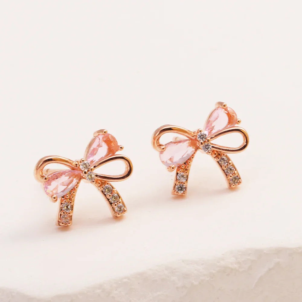 Crystal Bow Earrings