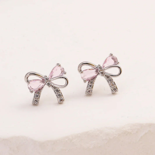 Crystal Bow Earrings