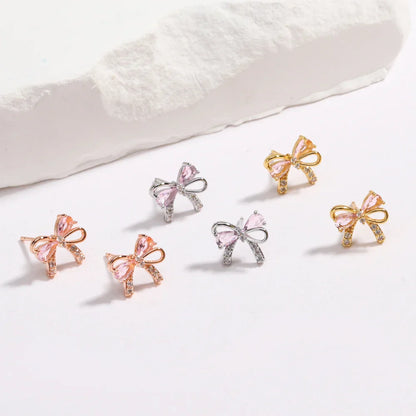 Crystal Bow Earrings