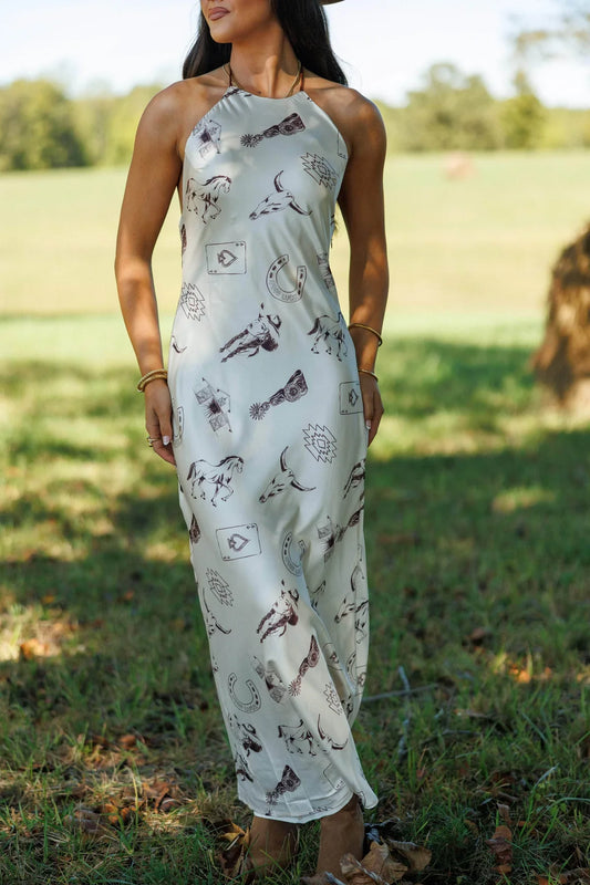 Saddle Story Maxi Dress
