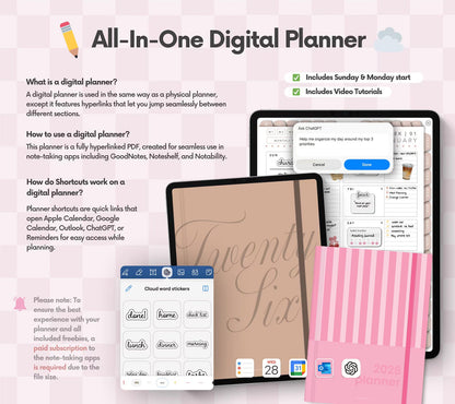 2026 Digital Planner (worth $19)